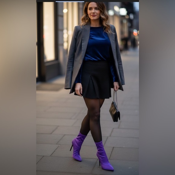 Call It Spring. Shoes - Ring Purple Ankle Boots